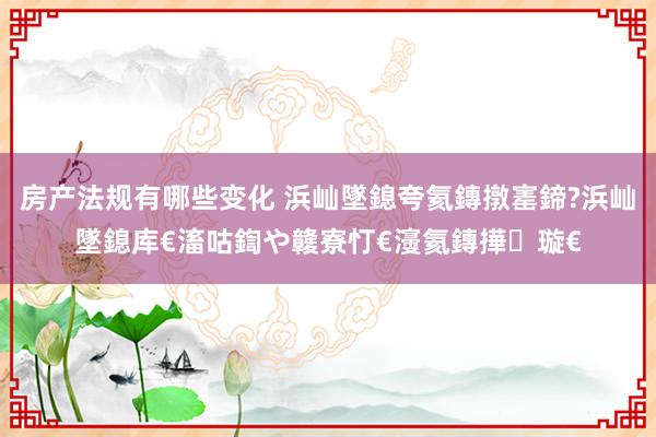 房产法规有哪些变化 浜屾墜鎴夸氦鏄撴寚鍗?浜屾墜鎴库€滀咕鍧や竷寮忊€濅氦鏄撶璇€